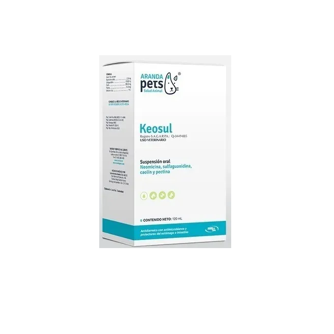  Antidiarreico Para Perro Gato Keosul 120 Ml Suspension Oral
