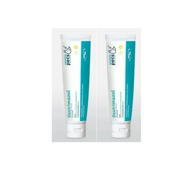Anti Micotico Dermatitis Dextrimazol Perros Gato 40gr *2 Pz*