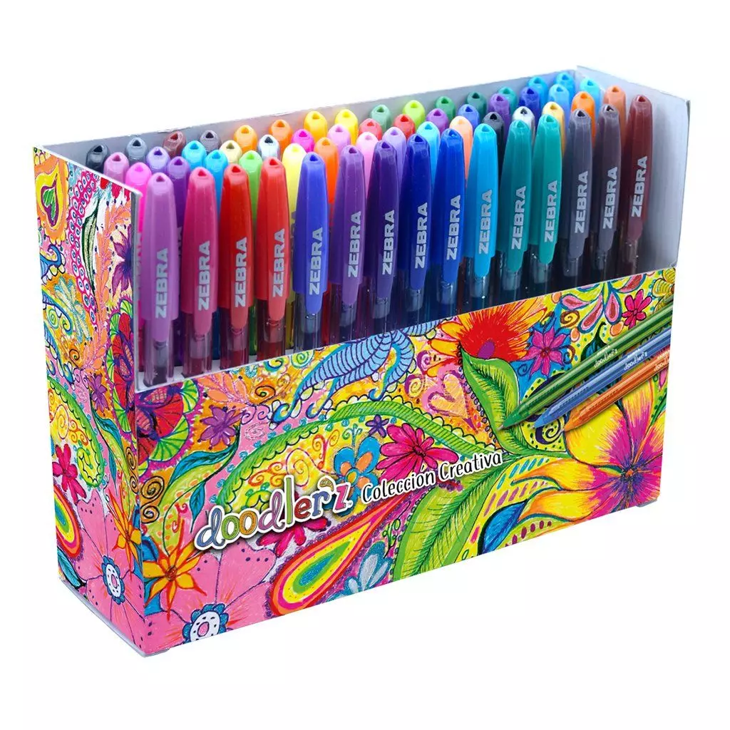 Boligrafo Gel Plastico Doodler'z Surtido Exhibidor 60 Piezas