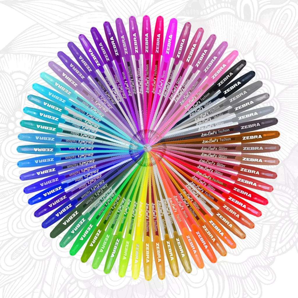 Boligrafo Gel Plastico Doodler'z Surtido Exhibidor 60 Piezas