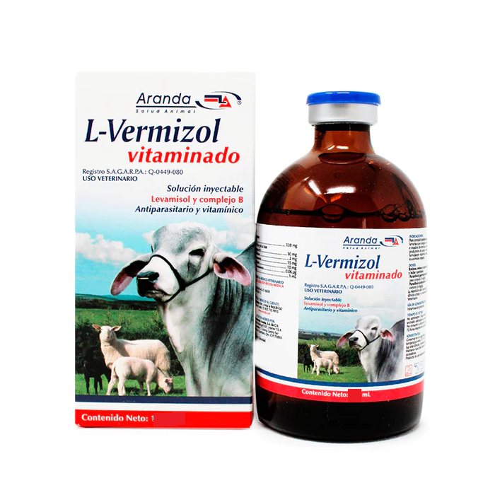 Desparasitante L-vermizol Bovinos Equino **** 50 Ml. 