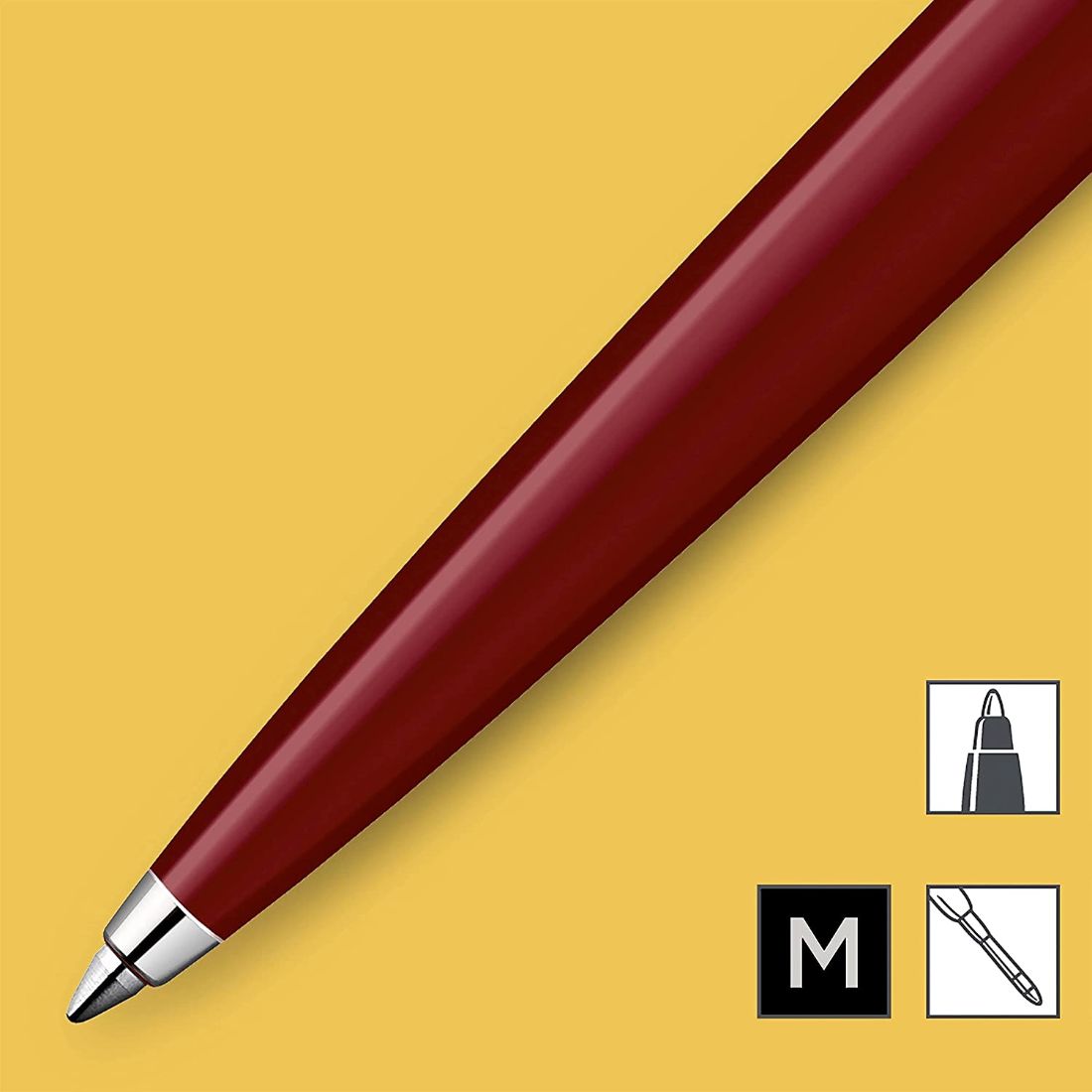 Bolígrafo Parker Jotter Originals, acabado rojo clásico, punta mediana, tinta negra