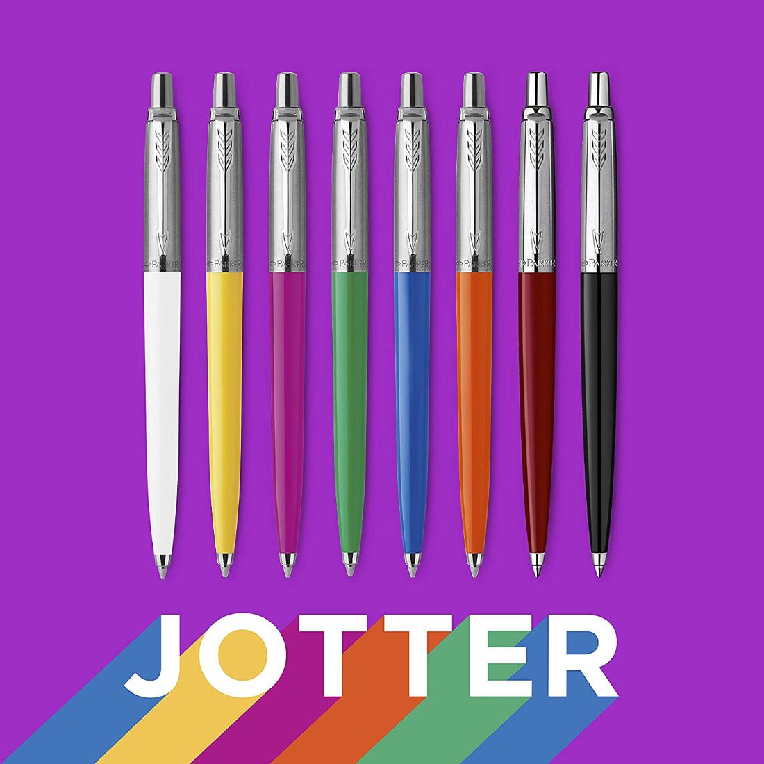 Bolígrafo Parker Jotter Originals, acabado rojo clásico, punta mediana, tinta negra