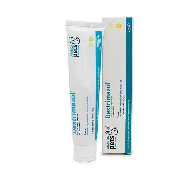 Anti Micotico Dermatitis Dextrimazol Perros Gato 40gr *2 Pz*