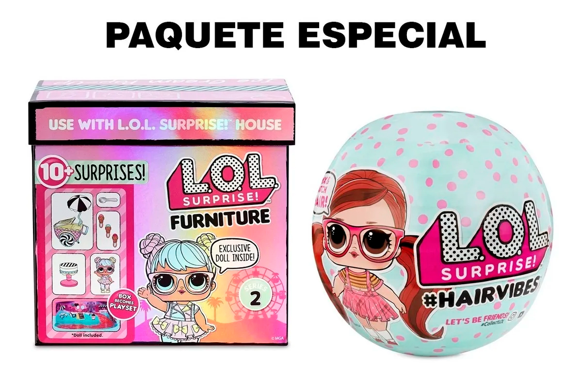 Lol Surprise! Hairvibes Y Furniture Ice Cream Pop-up 2piezas