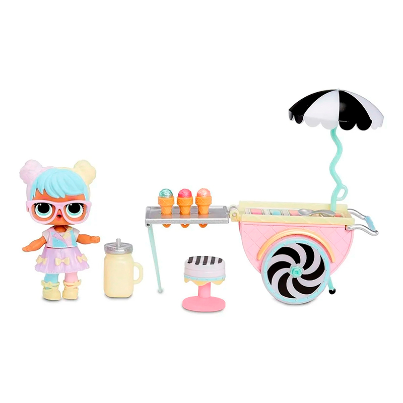 Lol Surprise! Hairvibes Y Furniture Ice Cream Pop-up 2piezas