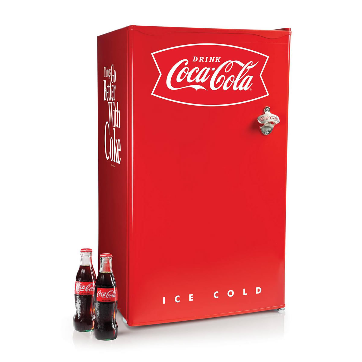 Refrigerador Coca-Cola Nostalgia CRF32CK De 3.2 Pies Cúbicos - Rojo
