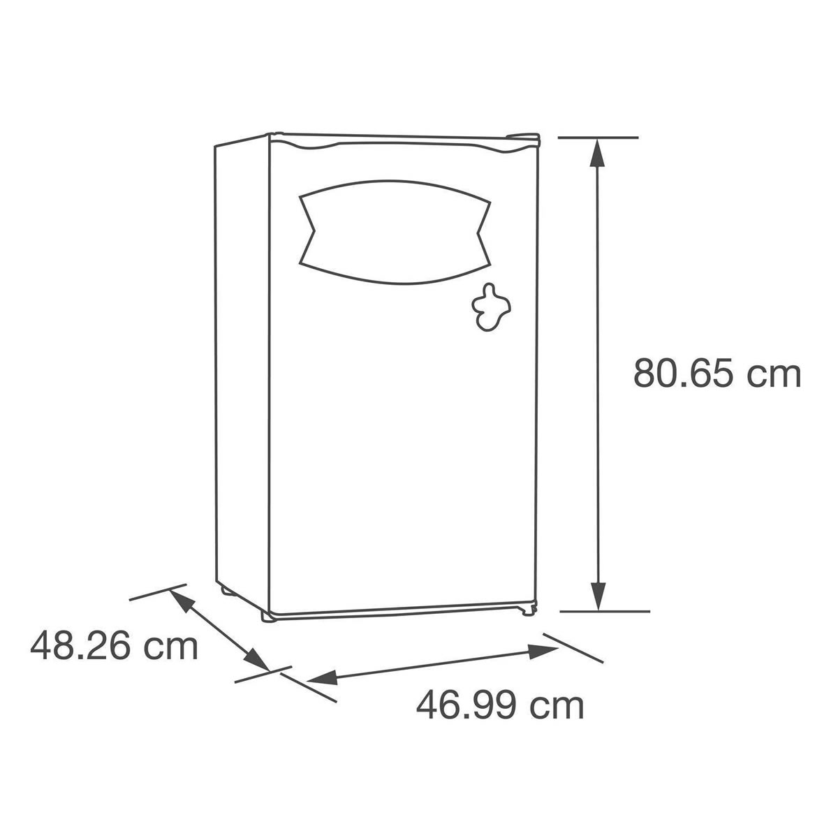 Refrigerador Coca-Cola Nostalgia CRF32CK De 3.2 Pies Cúbicos - Rojo