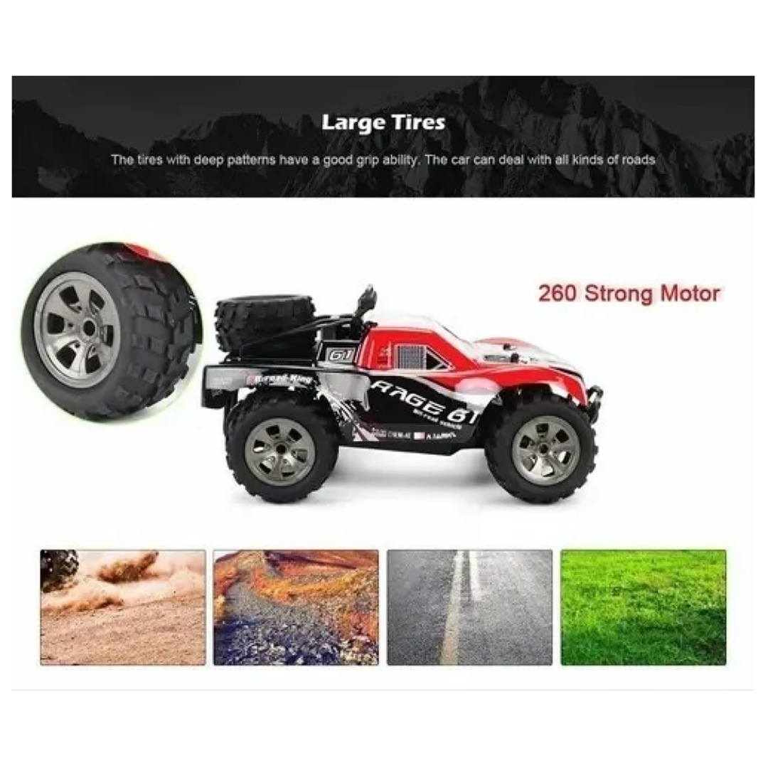 Auto A Control Remoto,2.4g 1/18 18 Km/h, Auto Todoterreno Rc