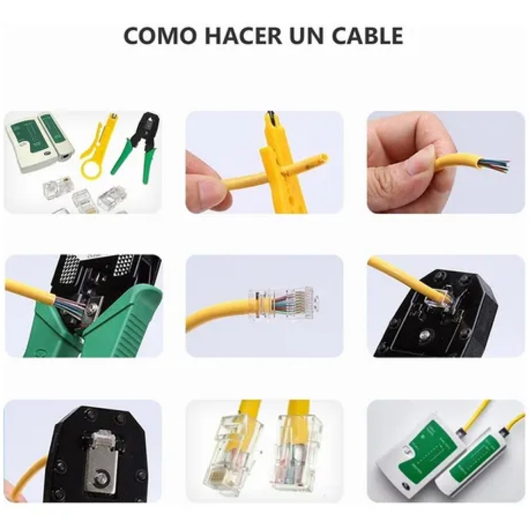 Kit De Herramientas Cableado Redes Basico