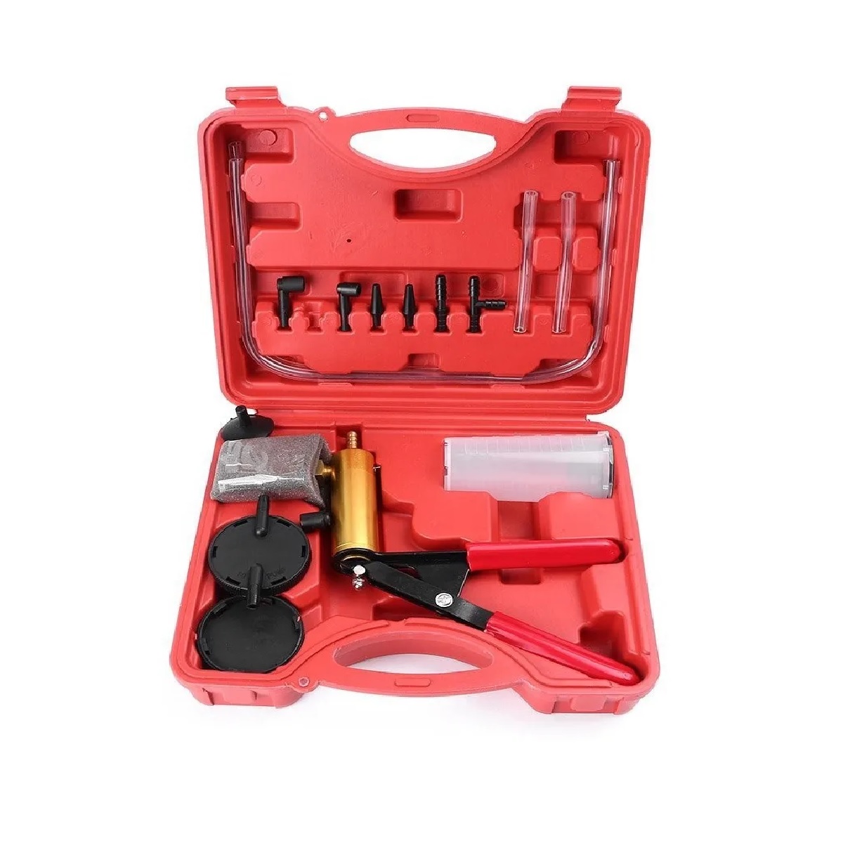 Bomba De Vacio Manual Frenos Purgador Manómetro De Aluminio