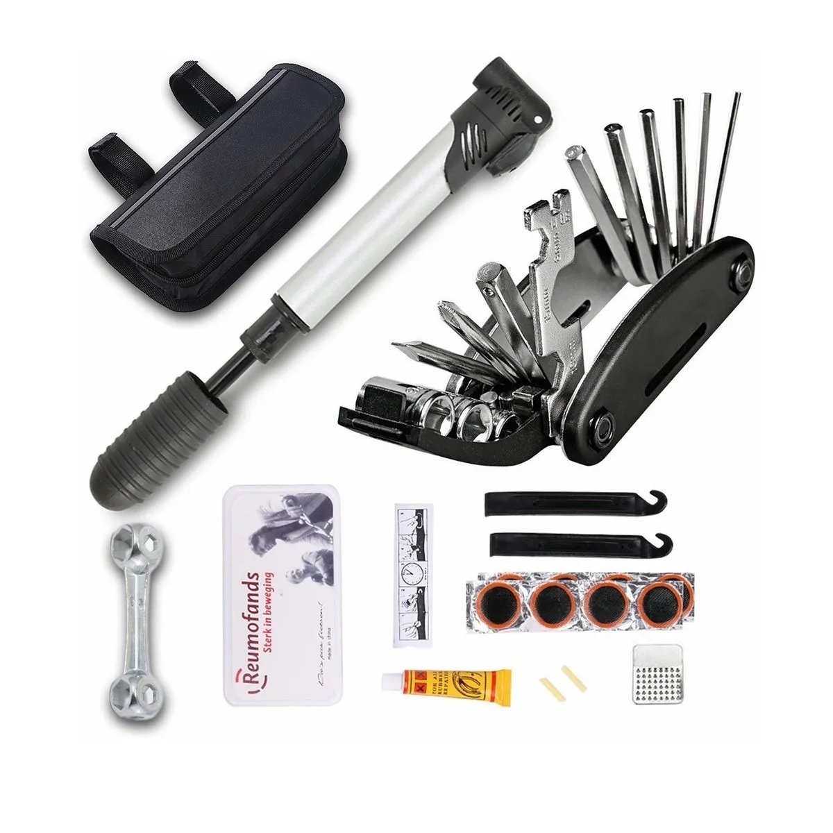 Kit Herramientas de reparación De Bicicleta con bolsa Portátil