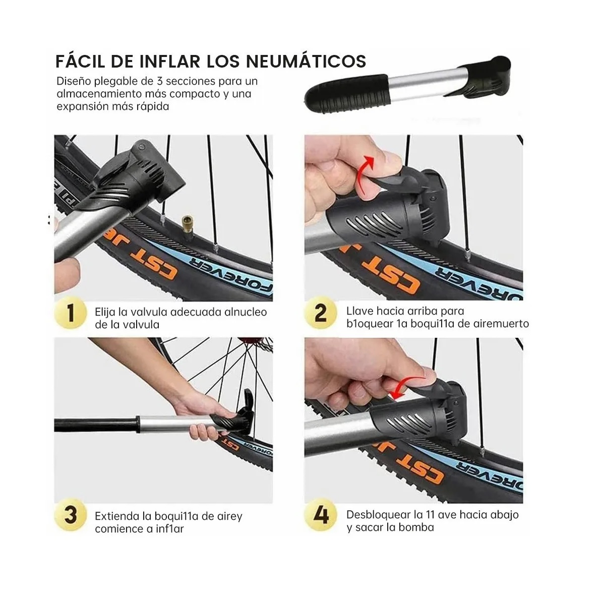 Kit Herramientas de reparación De Bicicleta con bolsa Portátil