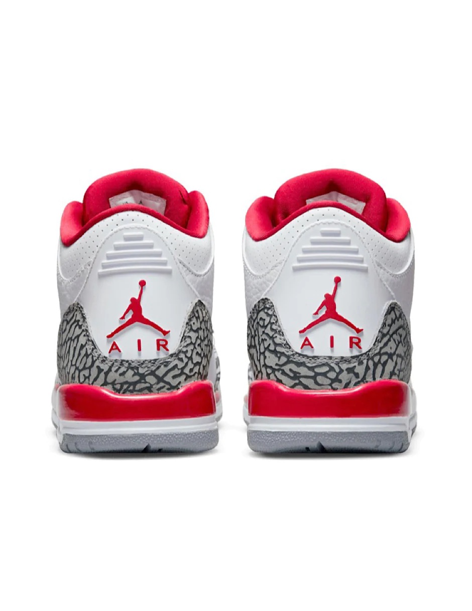 Tenis Air Jordan Retro 3 Cardinal Red GS 398614-126