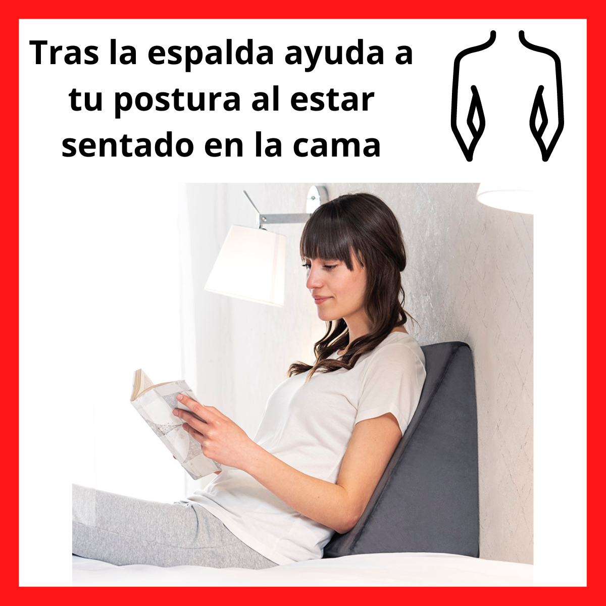 Almohada antireflujo adulto cojin vianney ortopedica ergonomica cuña reflujo