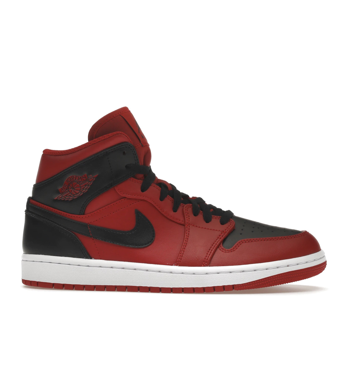 Tenis Air Jordan 1 Mid Reverse Bred originales 554724-660