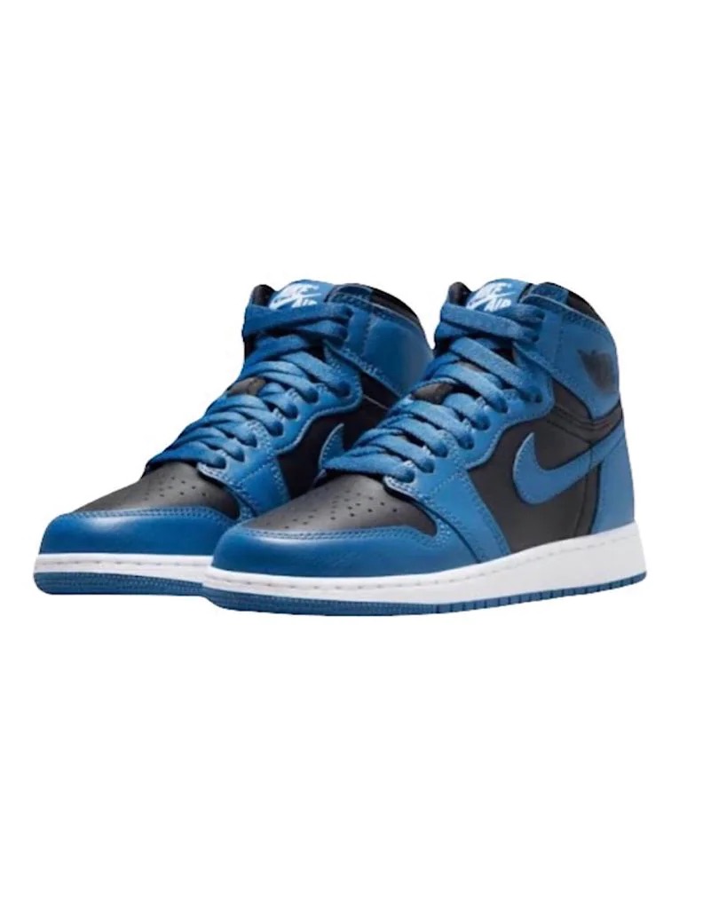 Tenis Air Jordan 1 Retro High OG Dark Marina Blue originales 555088-404