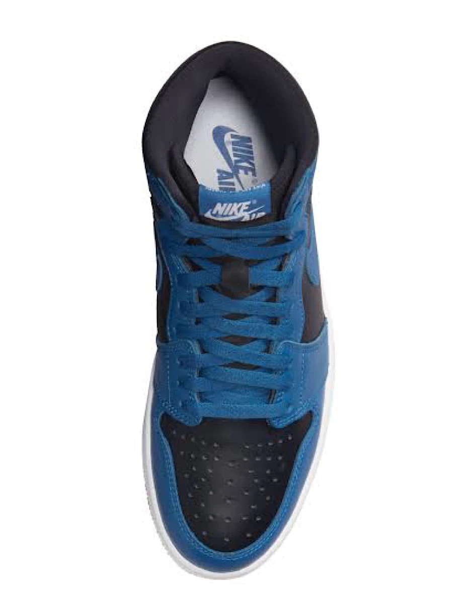 Tenis Air Jordan 1 Retro High OG Dark Marina Blue originales 555088-404