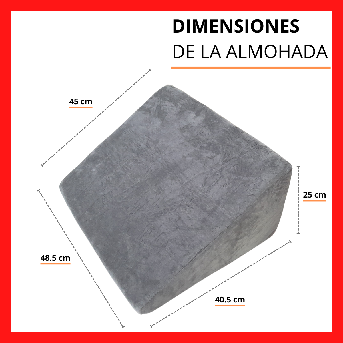 Almohada antireflujo adulto cojin vianney ortopedica ergonomica cuña reflujo