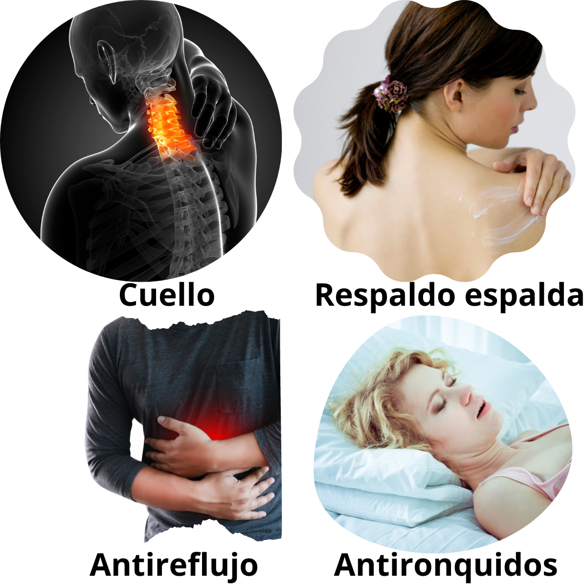 Cuña Antireflujo Adulto, soporte para la espalda Almohada de cuña