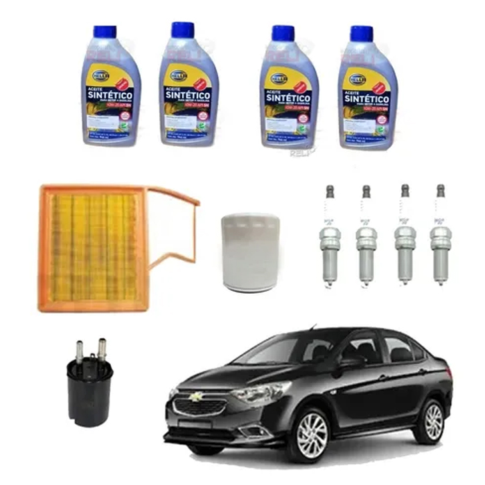 Kit Afinacion Aveo 2019 1.5 Bujias Aceite Sintético 0w20