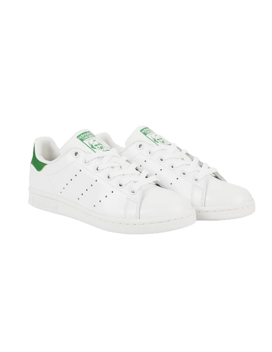 Tenis Adidas Stan Smith blanco con verde originales B24105