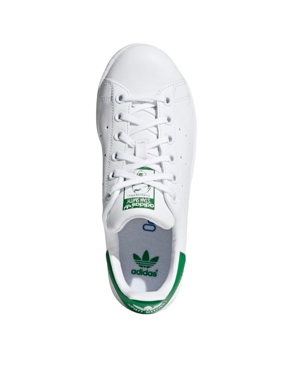 Tenis Adidas Stan Smith blanco con verde originales B24105