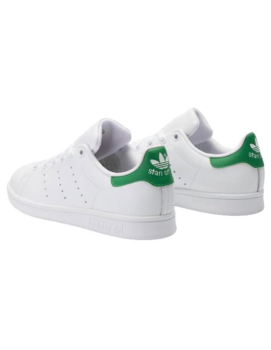 Tenis Adidas Stan Smith blanco con verde originales B24105