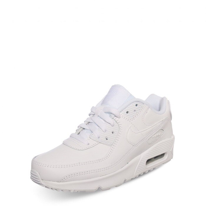 Tenis Air Max 90 GS Triple White originales CD6864-100