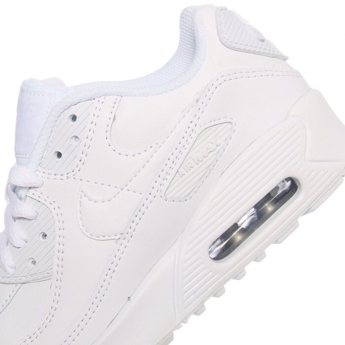 Tenis Air Max 90 GS Triple White originales CD6864-100