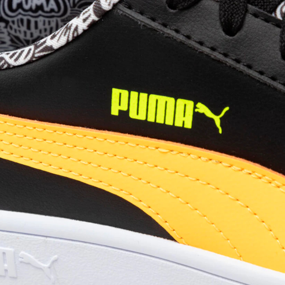 Tenis Casual Puma Smash V2 Me Happy Negro 386396 02 Original 