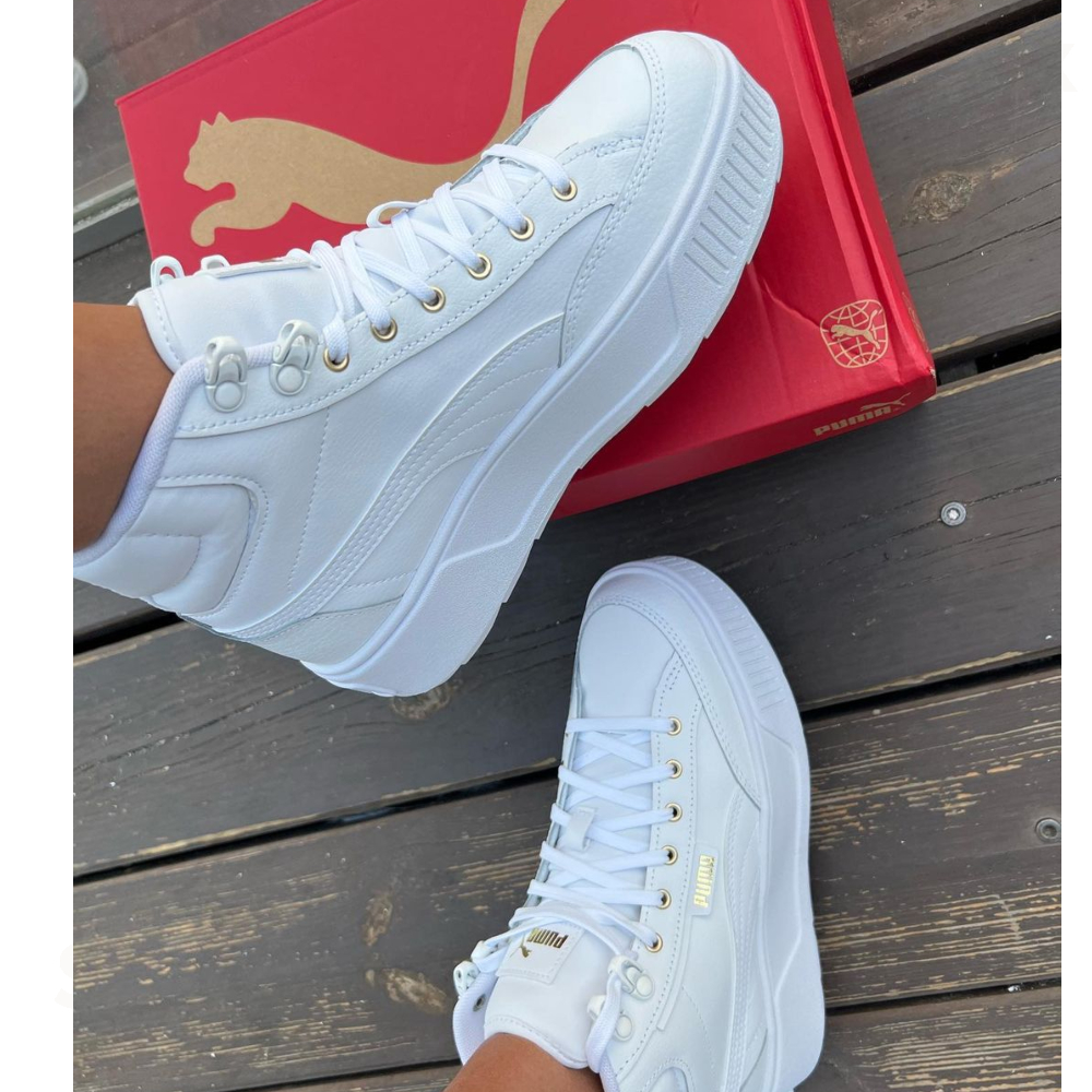 Tenis Casual Puma Karmen Mid blanco/mujer 385857 01