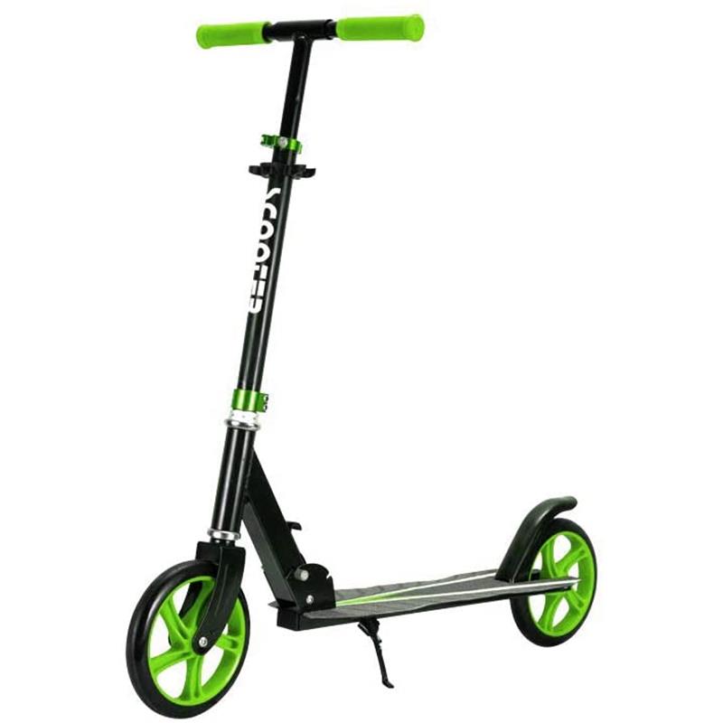 Scooter Para Adulto Plegable De Metal 100 Kg 2 Ruedas Verde