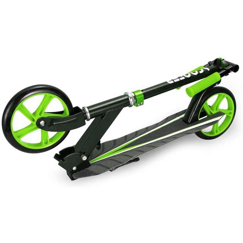 Scooter Para Adulto Plegable De Metal 100 Kg 2 Ruedas Verde