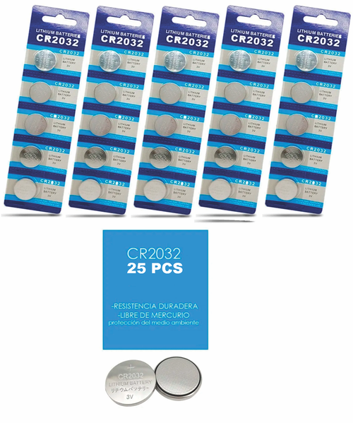 Pack Con 25 Pilas Baterias Cr2032