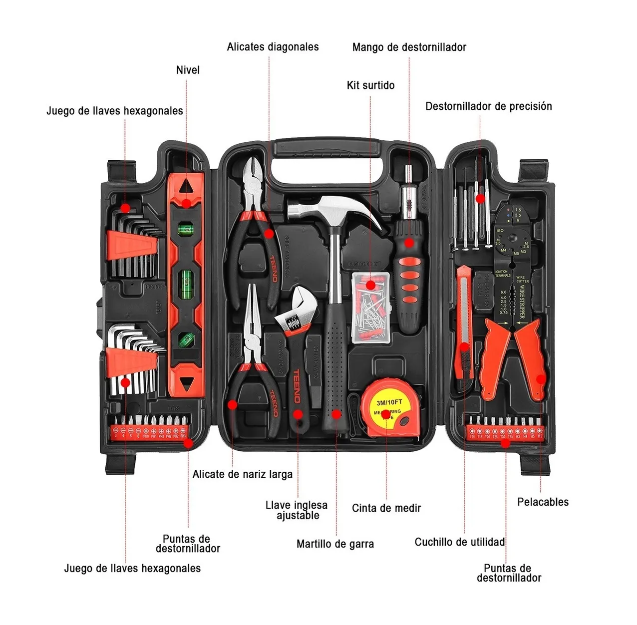 Juego De Herramientas Manuales 92 pz