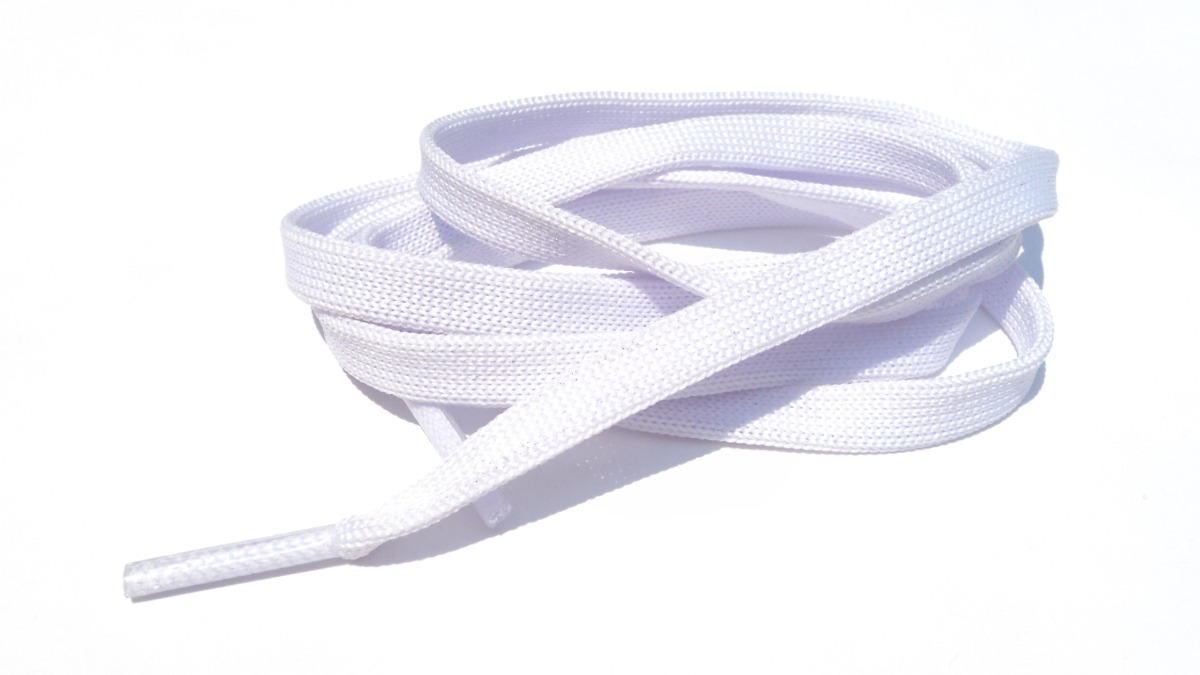 Agujetas blancas para tenis calidad premium laces 1.1 m