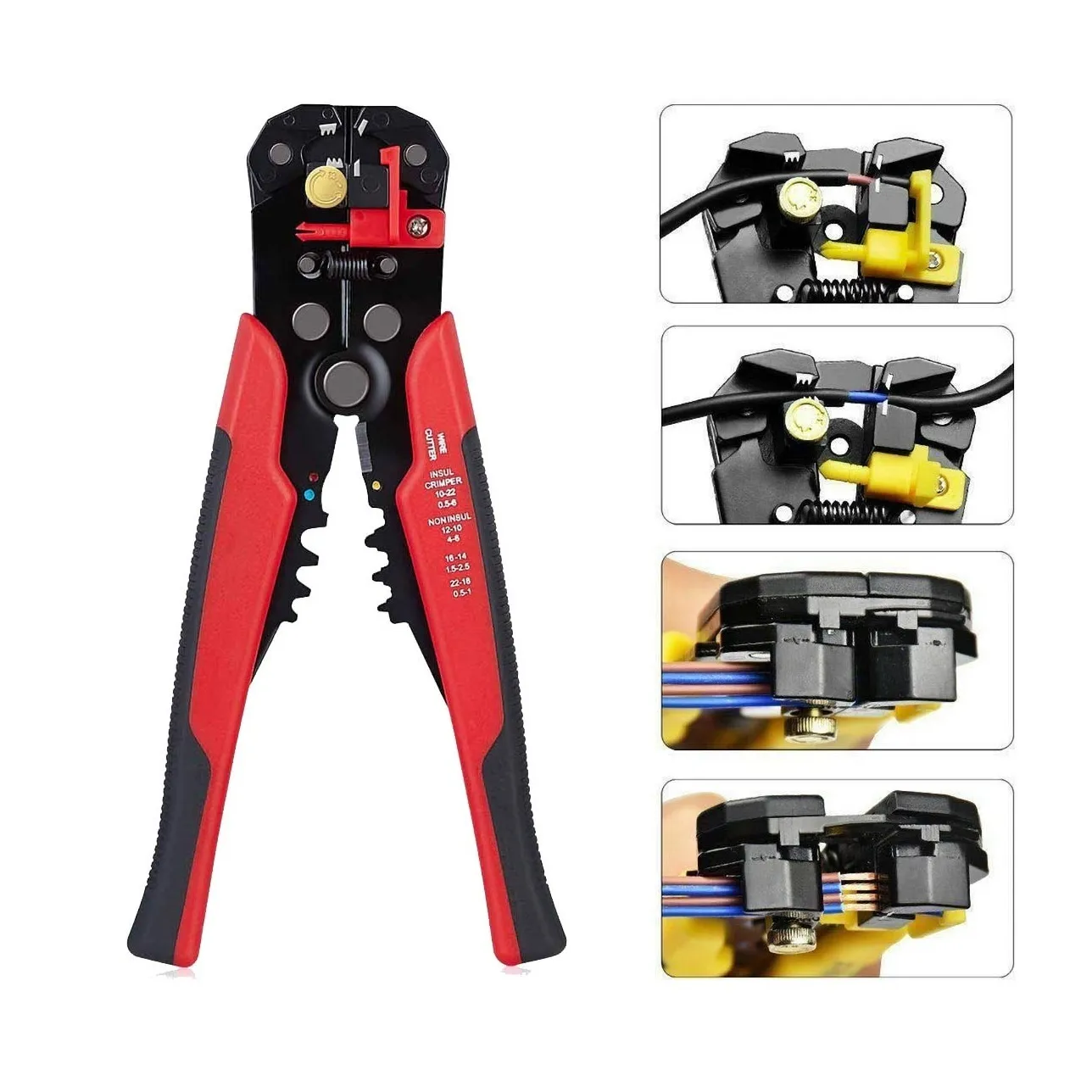 Cortacables 5 Y 1, Pelacables Automático Multifuncional Rojo