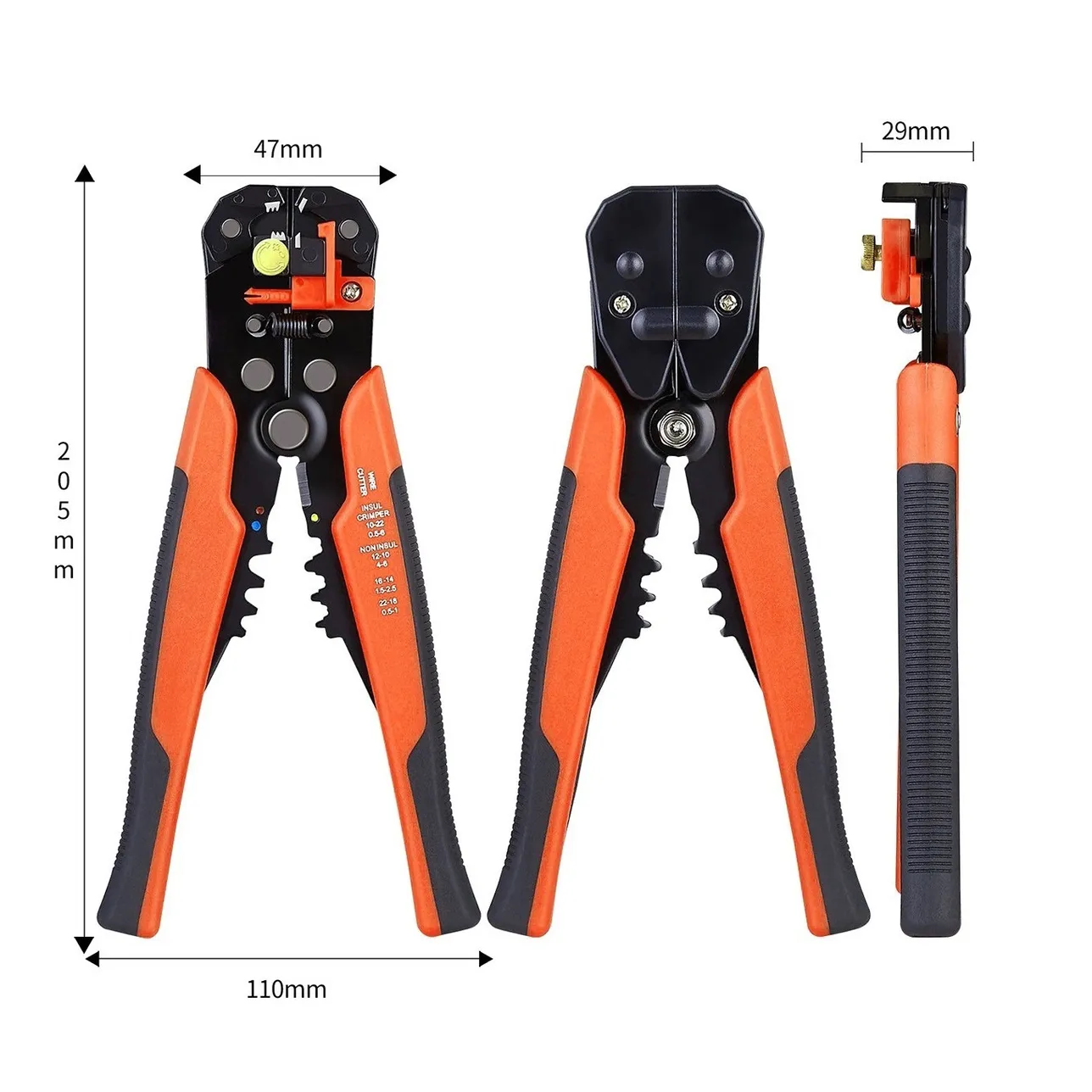 Pelacables Automático Multifuncionalcortacables 5 Y 1 Naranja