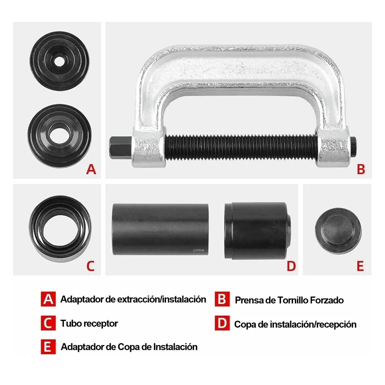 Kit Prensa Instalador Montar Y Desmontar Rótulas 