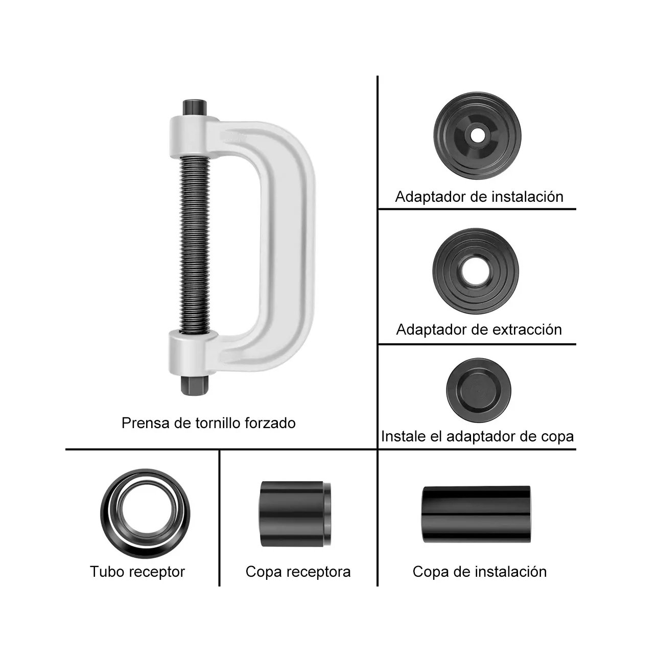 Kit Prensa Instalador Montar Y Desmontar Rótulas 