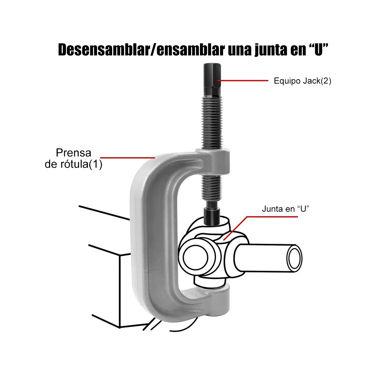 Kit Prensa Instalador Montar Y Desmontar Rótulas 