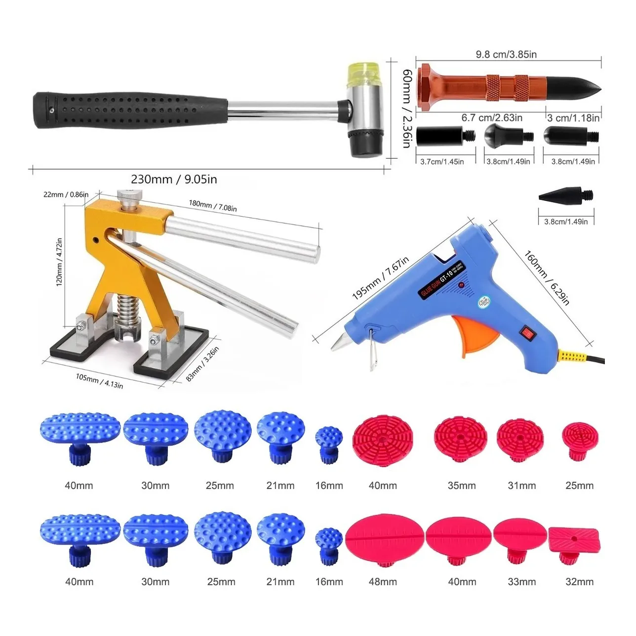 Kit Saca Golpes De Autos Carros Para abolladuras 40pcs
