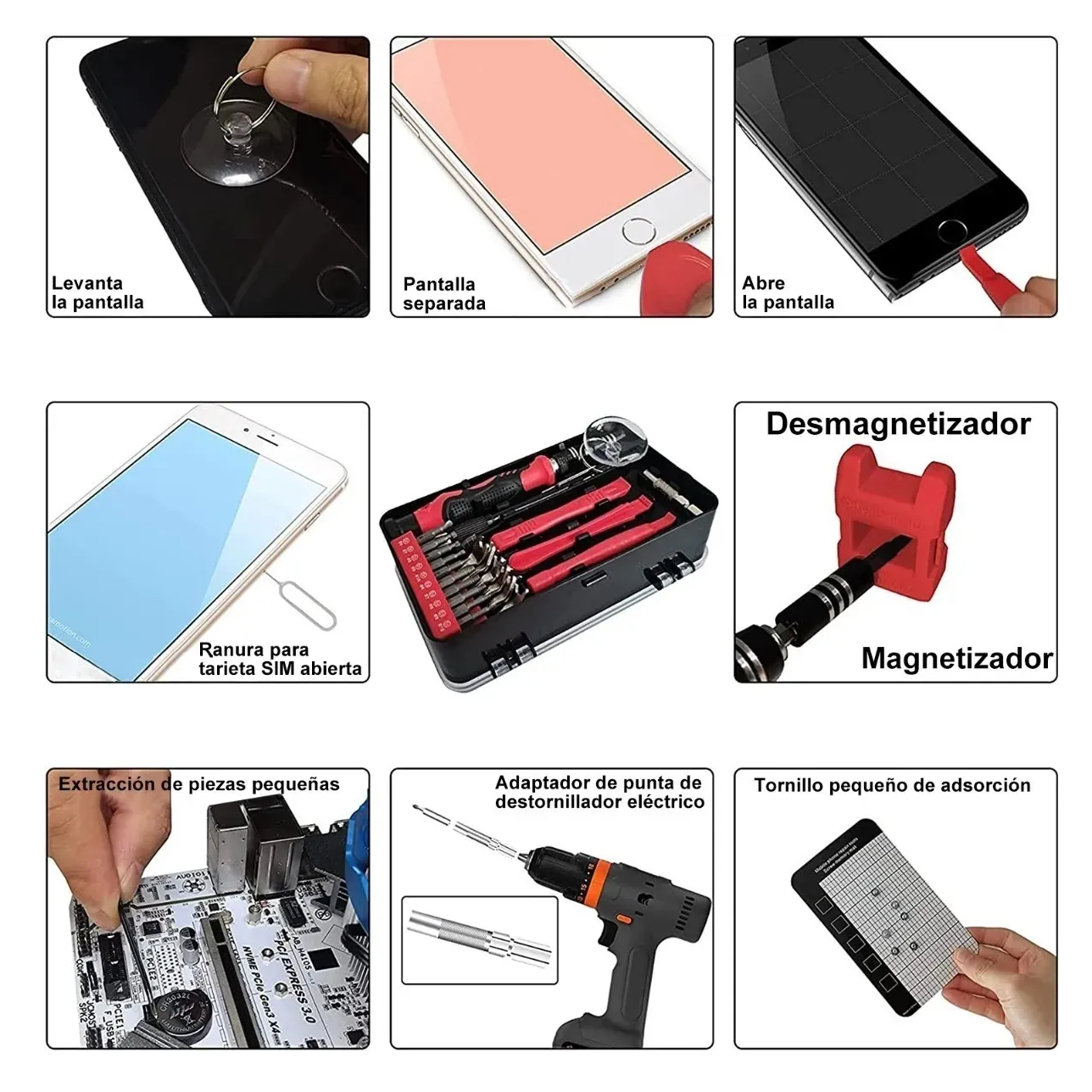 Juego De Herramientas Kit Destornillador 