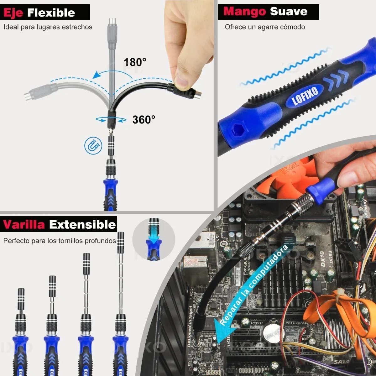 Kit De Herramientas Desarmadores Precisión Pc 