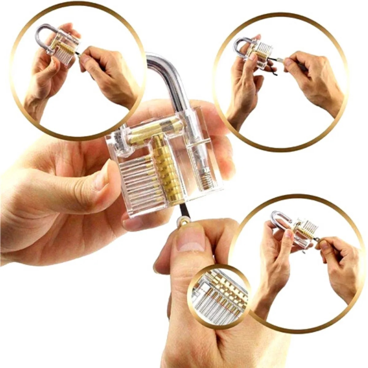 Kit De Ganzuas Profesionales 15 Piezas Con Candado