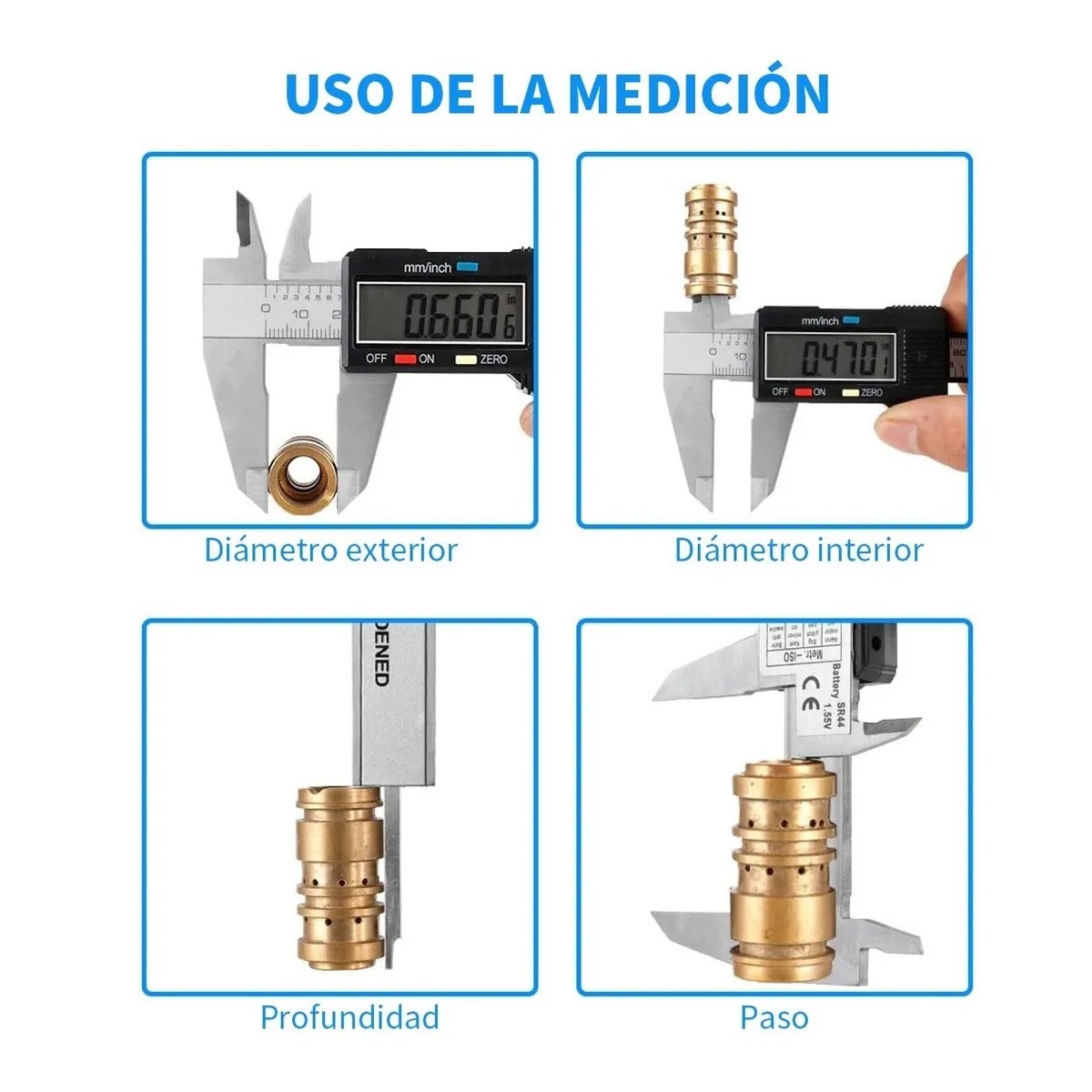 Calibrador Vernier Digital Pie De Rey 6in Precisión 0.01mm