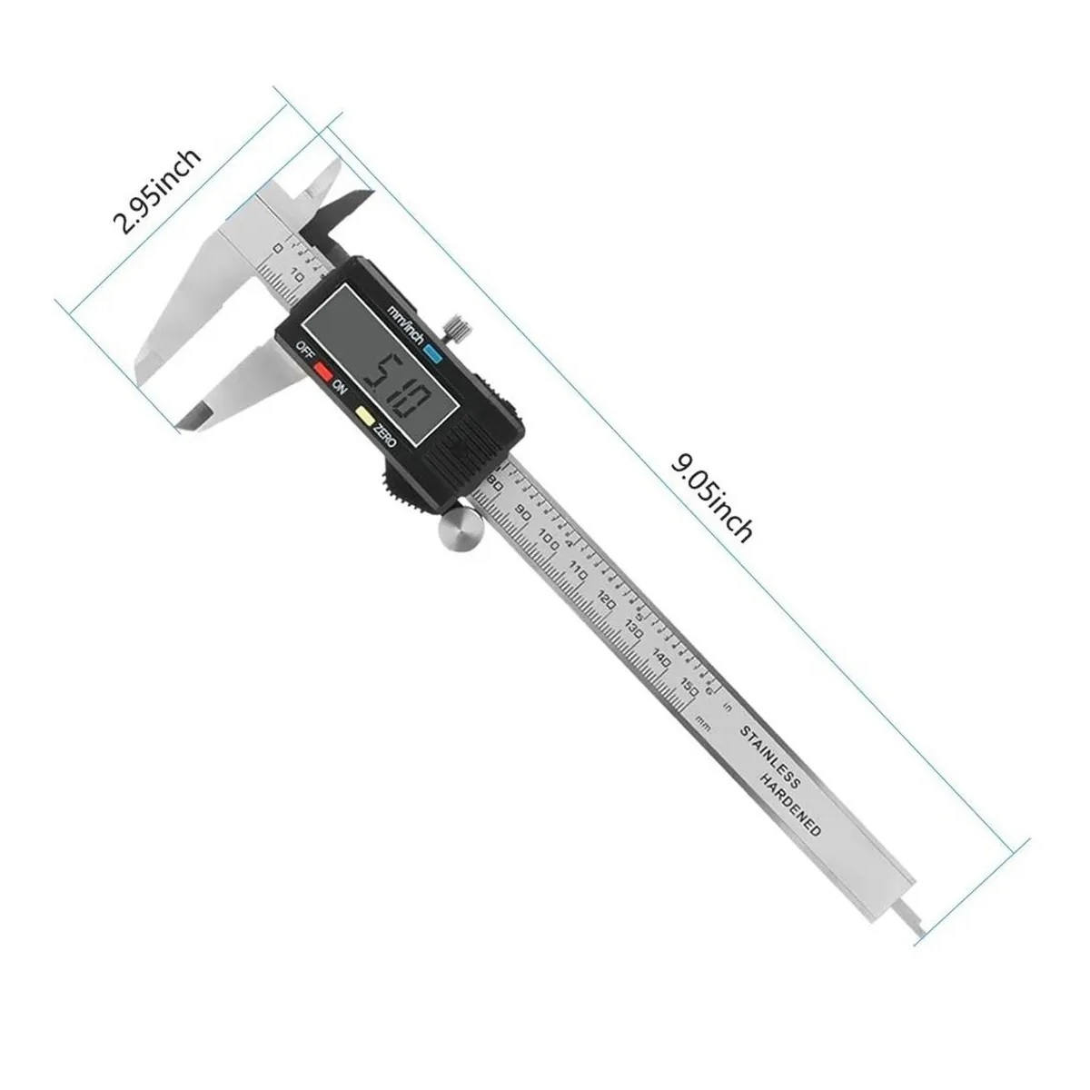 Calibrador Vernier Digital Pie De Rey 6in Precisión 0.01mm