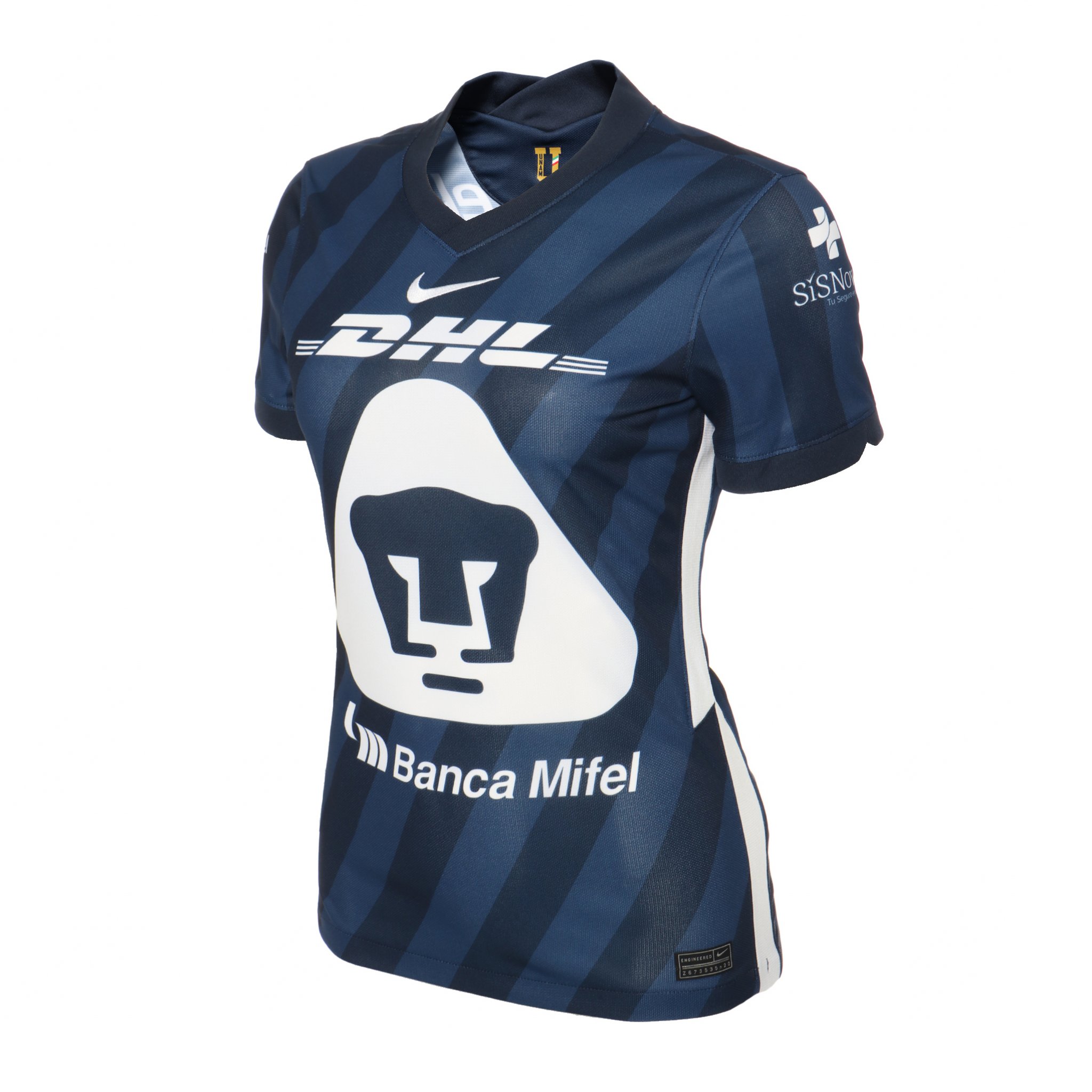 Jersey  Nike de los Pumas de UNAM de Visitante Para Dama 