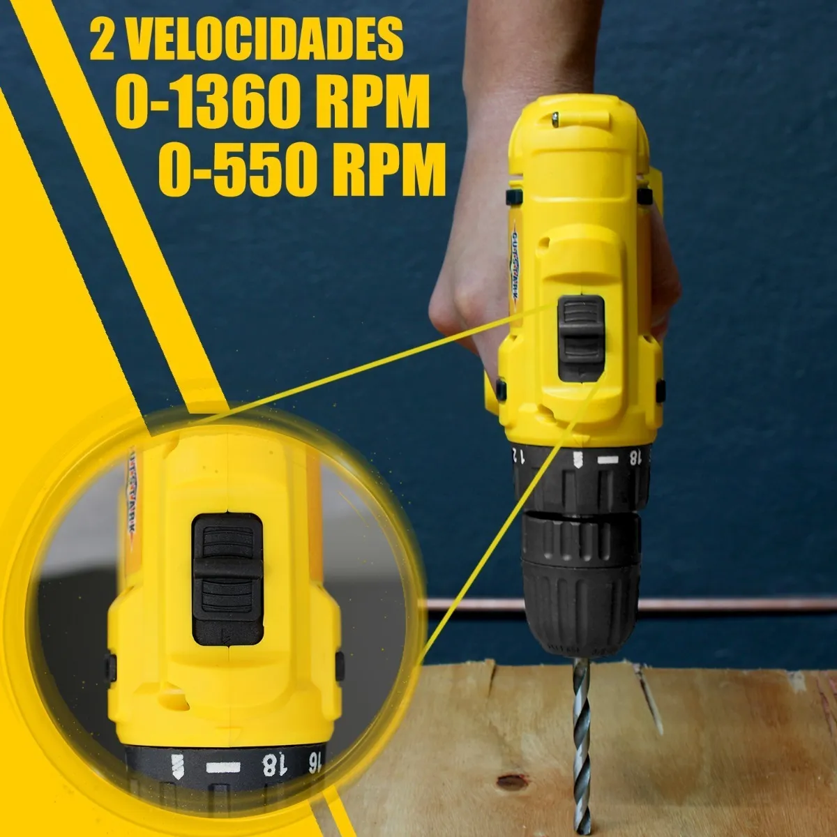 Taladro Desatornillador Inalámbrico 260w